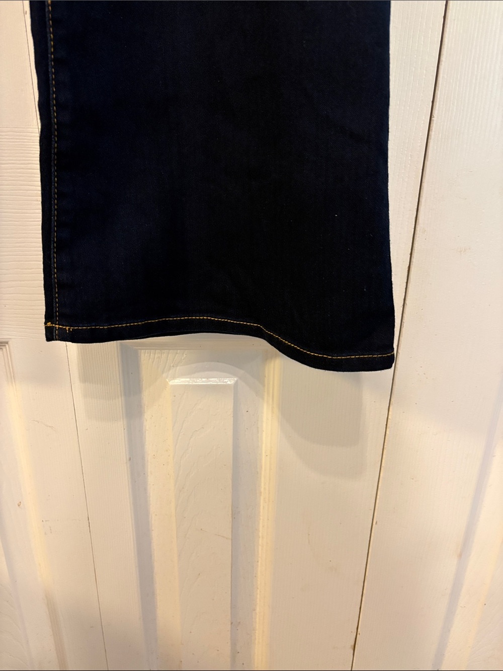 MICHAEL Michael Kors size 12 Dark Blue Women's Flare Jeans 592 - Picture 4 of 10